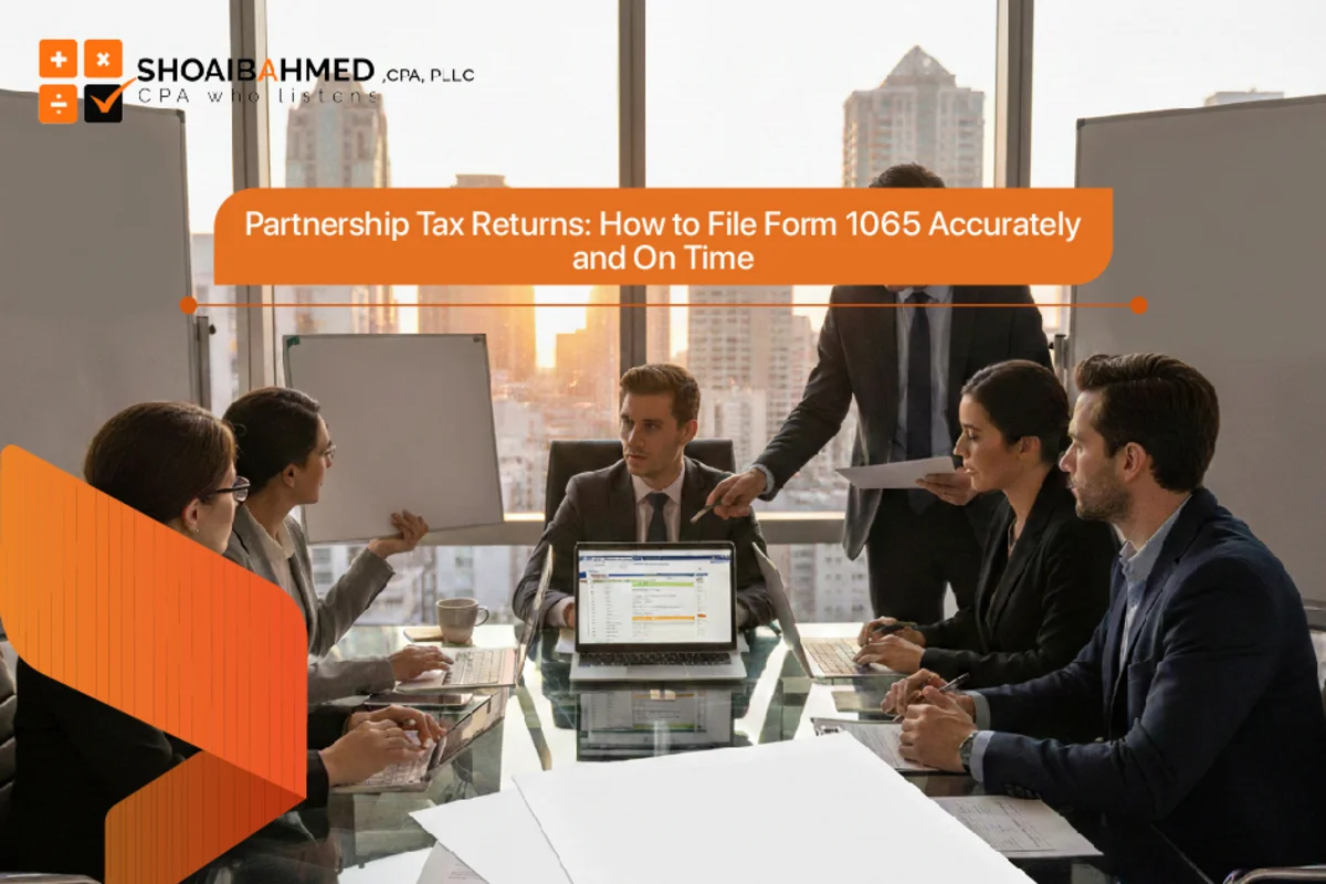 Partnership Tax Return How to File Form 1065 Accurately and On Time By Shoaib Ahmed, CPA, PLLC